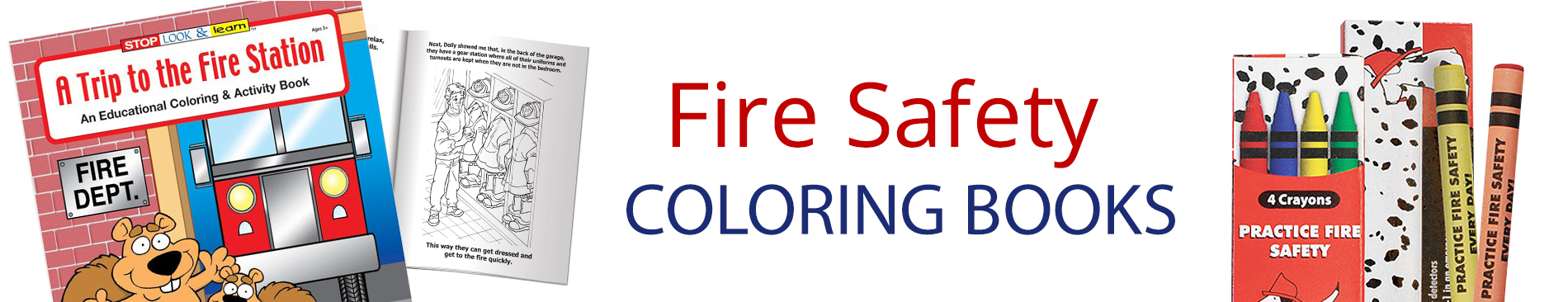 Fire Safety Coloring and Activity Books