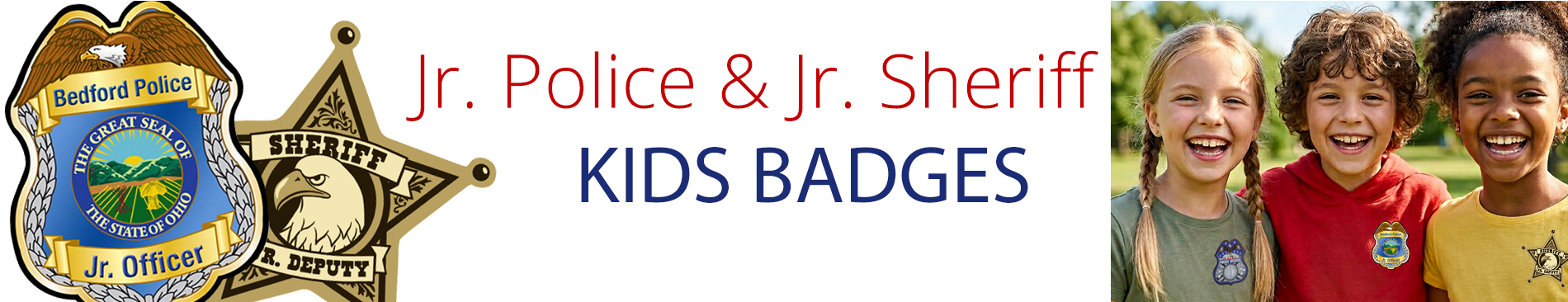 Jr Police Jr Sheriff Kids Badges