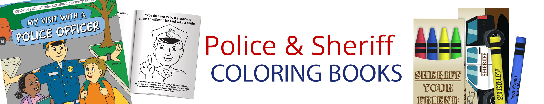 Police and Sheriff Coloring Books