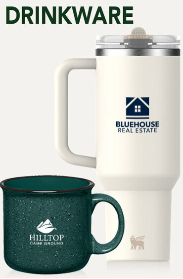 Drinkware with Custom Logo